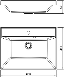 Stella Polare Раковина мебельная Азур 60 белая – фотография-5